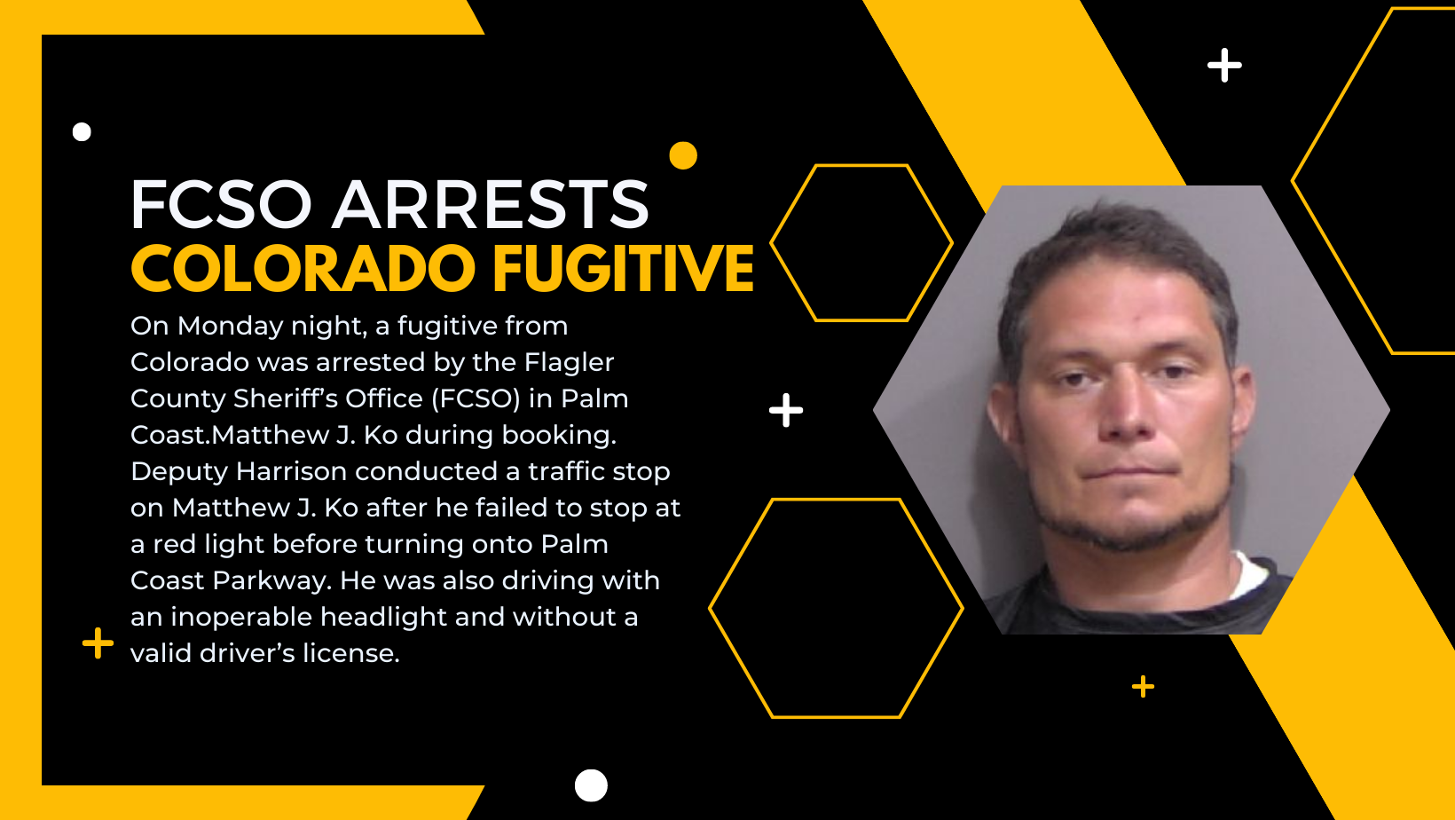 FCSO Arrests Colorado Fugitive in Palm Coast Flagler County Buzz