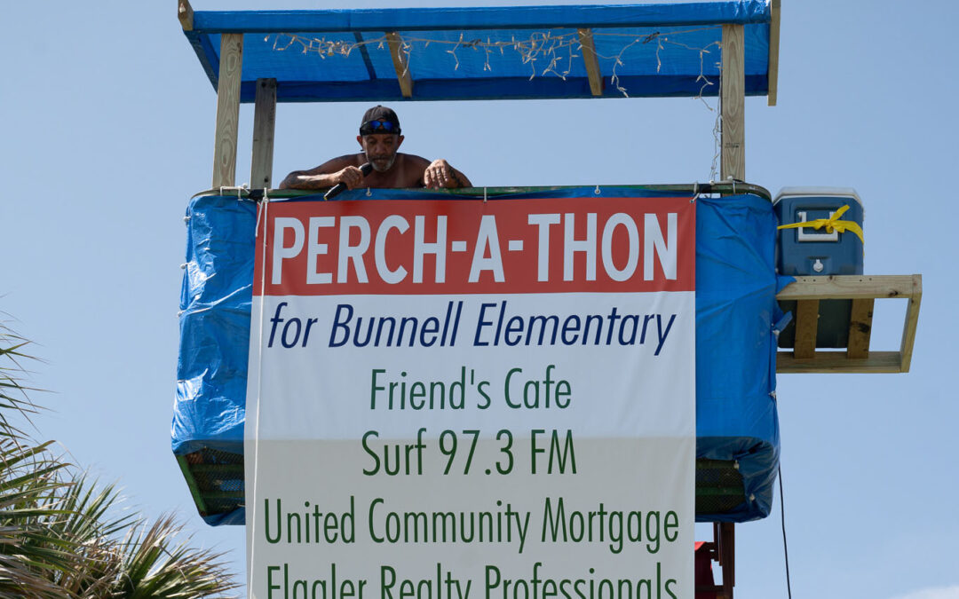 Chris Dalessio Spends 45 Hours in Lift Truck to Raise Money for Bunnell Elementary