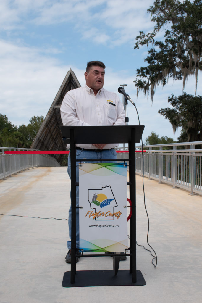 Speaker for the Pedestrian Bridge Ribbon Cutting