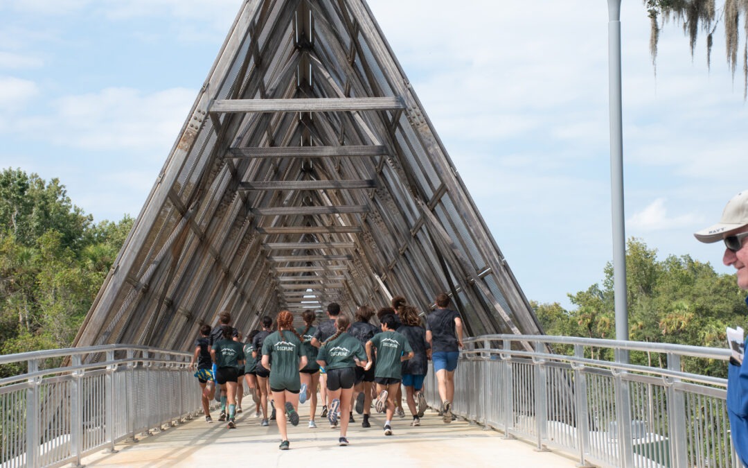 Flagler County Holds Ribbon Cutting on New Pedestrian Bridge