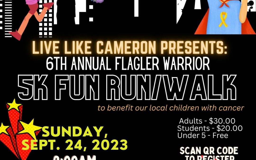 Live Like Cameron Hosts 6th Annual Fun Run/Walk for Childhood Cancer Awareness