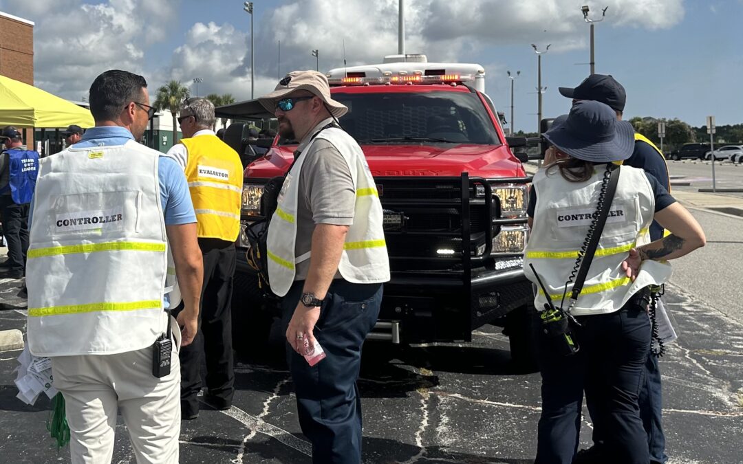 Flagler County 9-1-1, emergency management, fire departments, hospitals, law enforcement, schools, volunteers take part in full-scale active assailant exercise at FPC