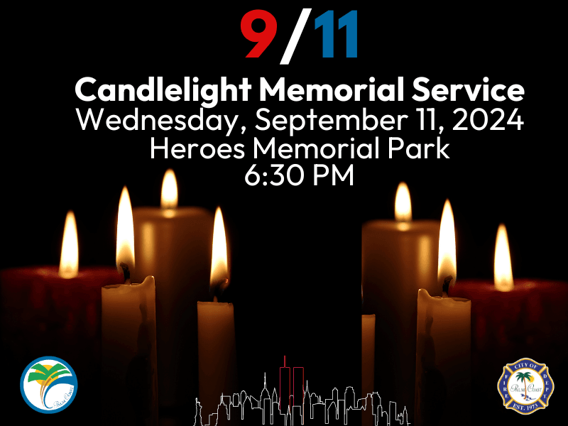 Palm Coast Fire Department to Host September 11th Candlelight Memorial Service