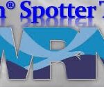 Logo for Skywarn Spotter Training, featuring the Skywarn and National Weather Service logos The text reads "Skywarn Spotter Training WRN" with a stylized design incorporating blue and gray colors