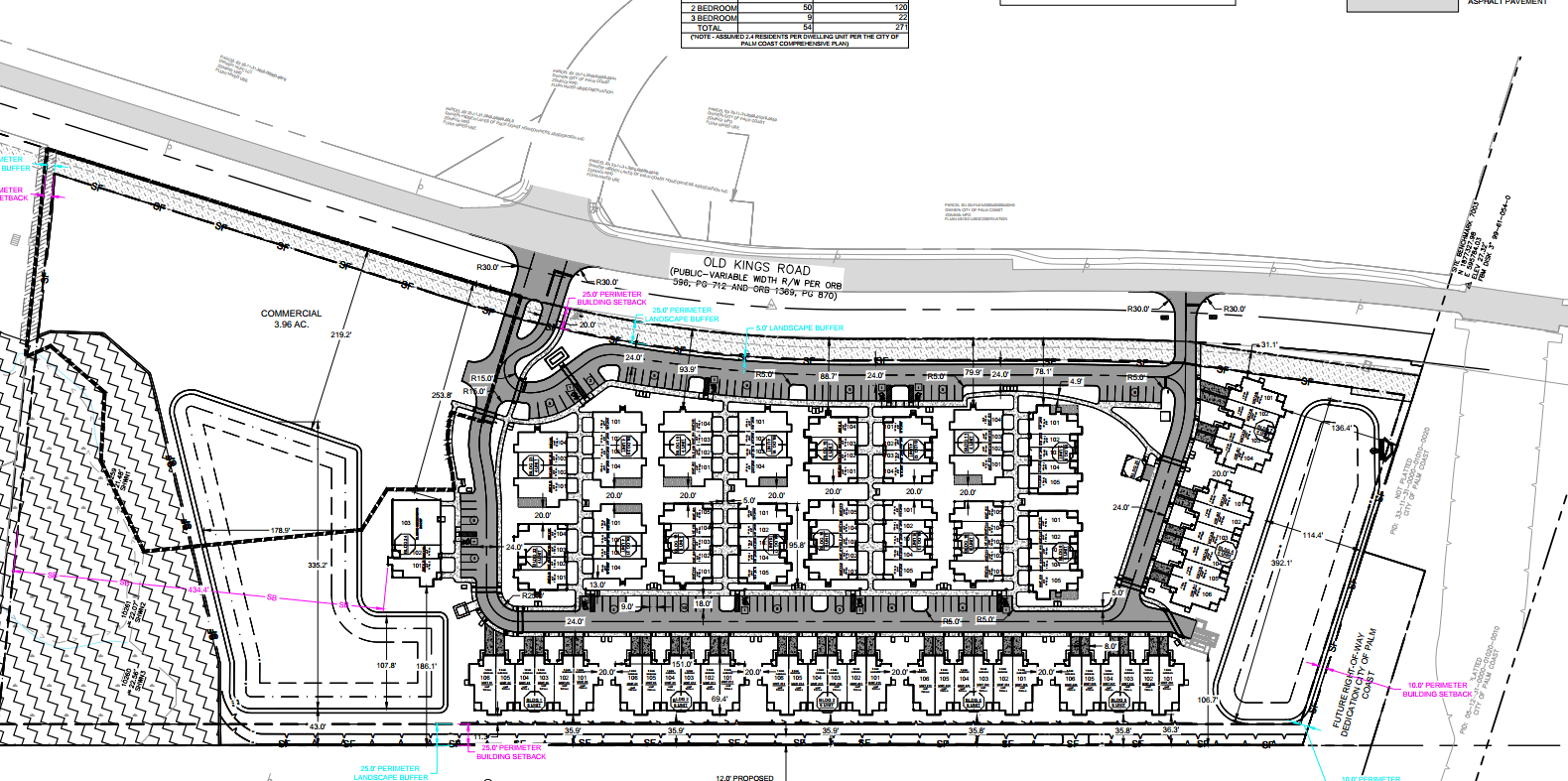 A blueprint of a building